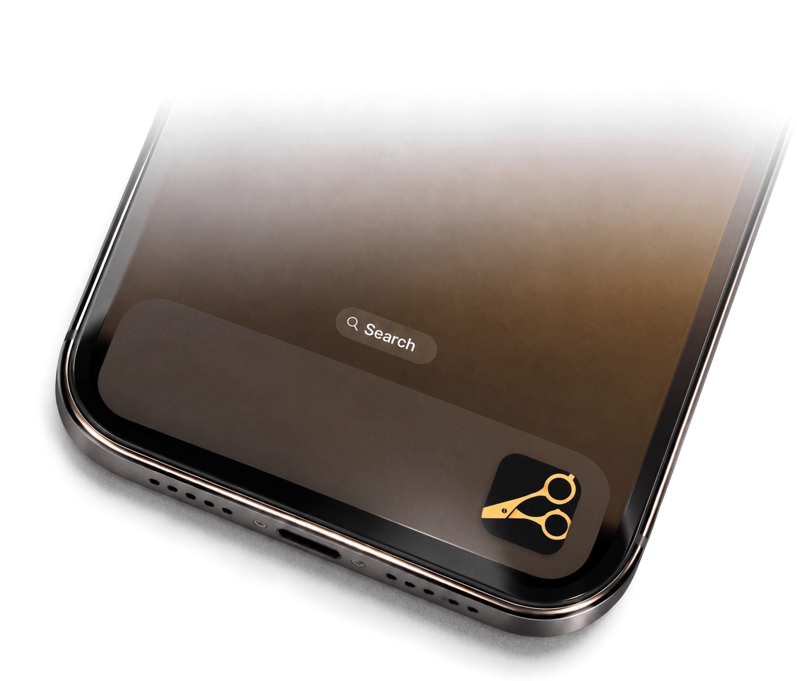 Nuova Immagine app icon in the iPhone dock